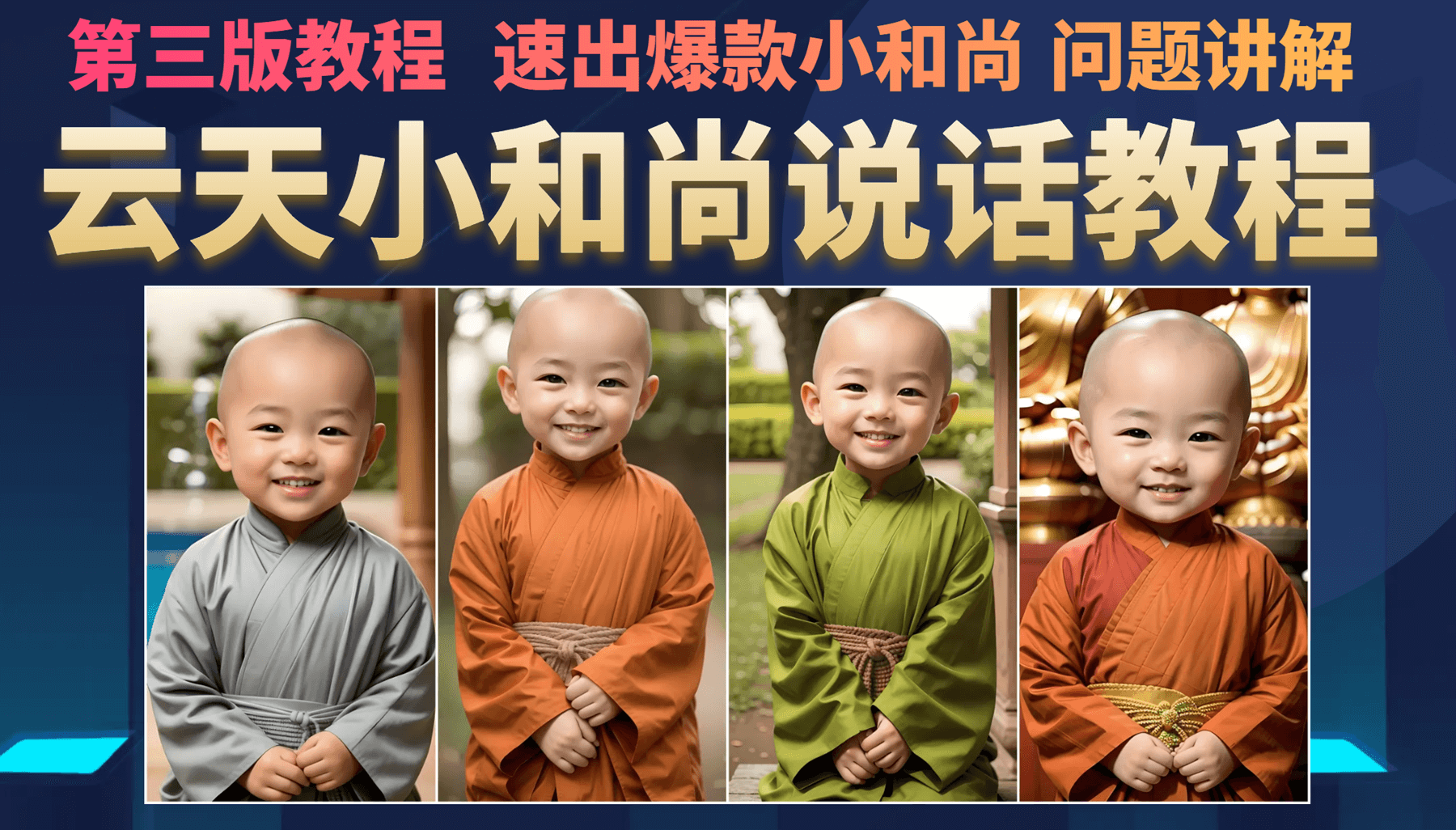 云天小和尚会说话，7天万粉（第3版教程）-让一部分人先富起来默财创业网