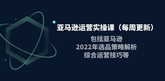 亚马逊运营实操课（每周更新）包括亚马逊2022选品策略解析，综合运营技巧等-让一部分人先富起来默财创业网