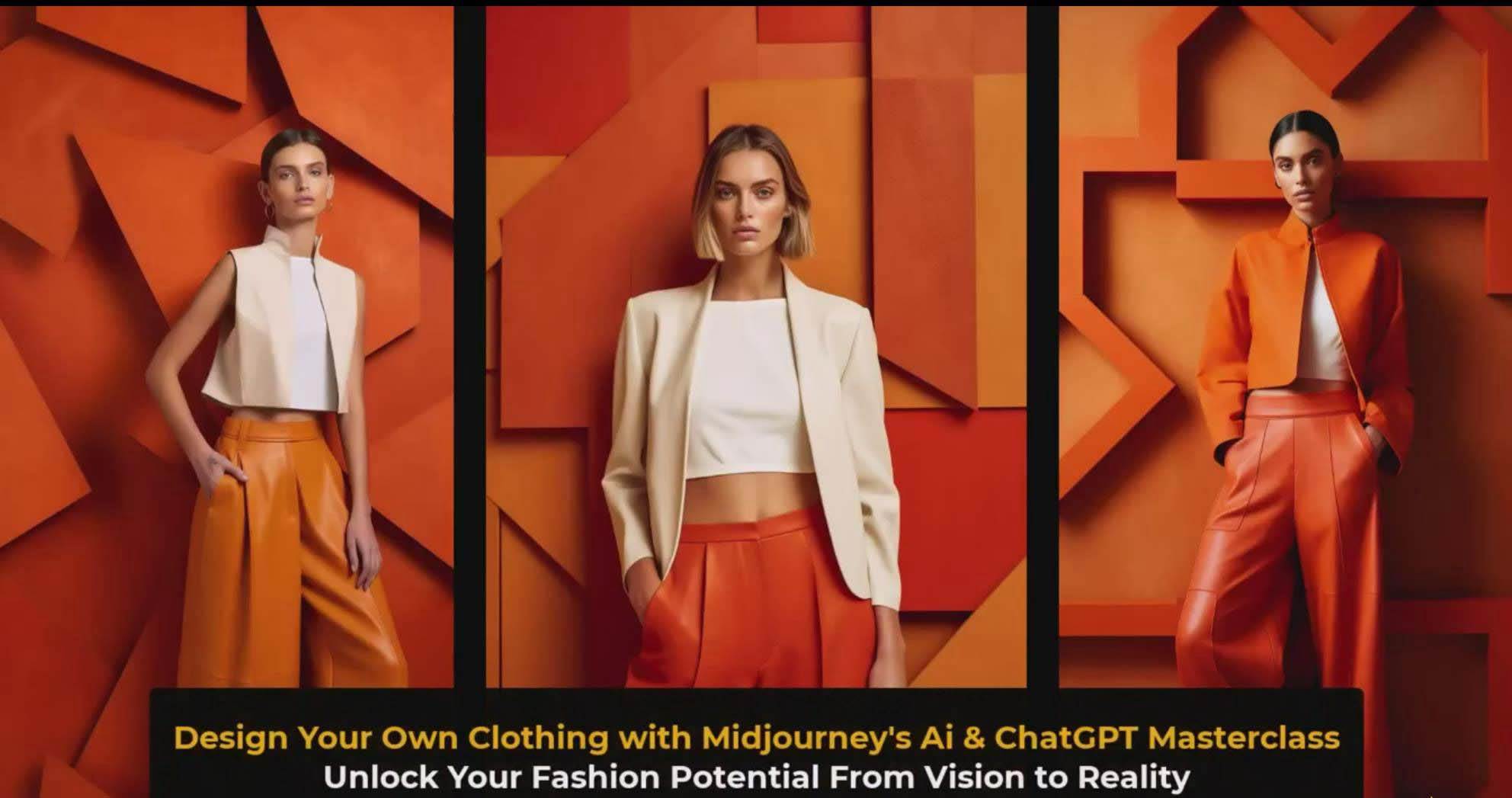 利用 Midjourneys Ai 人工智能设计自己的服装AI大师班-10节课-中英字幕插图(4)
