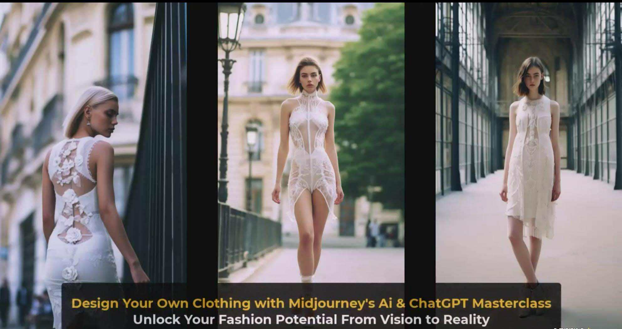 利用 Midjourneys Ai 人工智能设计自己的服装AI大师班-10节课-中英字幕插图(5)