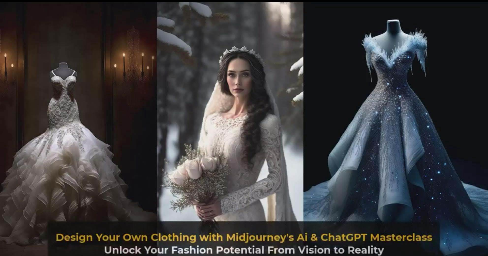 利用 Midjourneys Ai 人工智能设计自己的服装AI大师班-10节课-中英字幕插图(8)