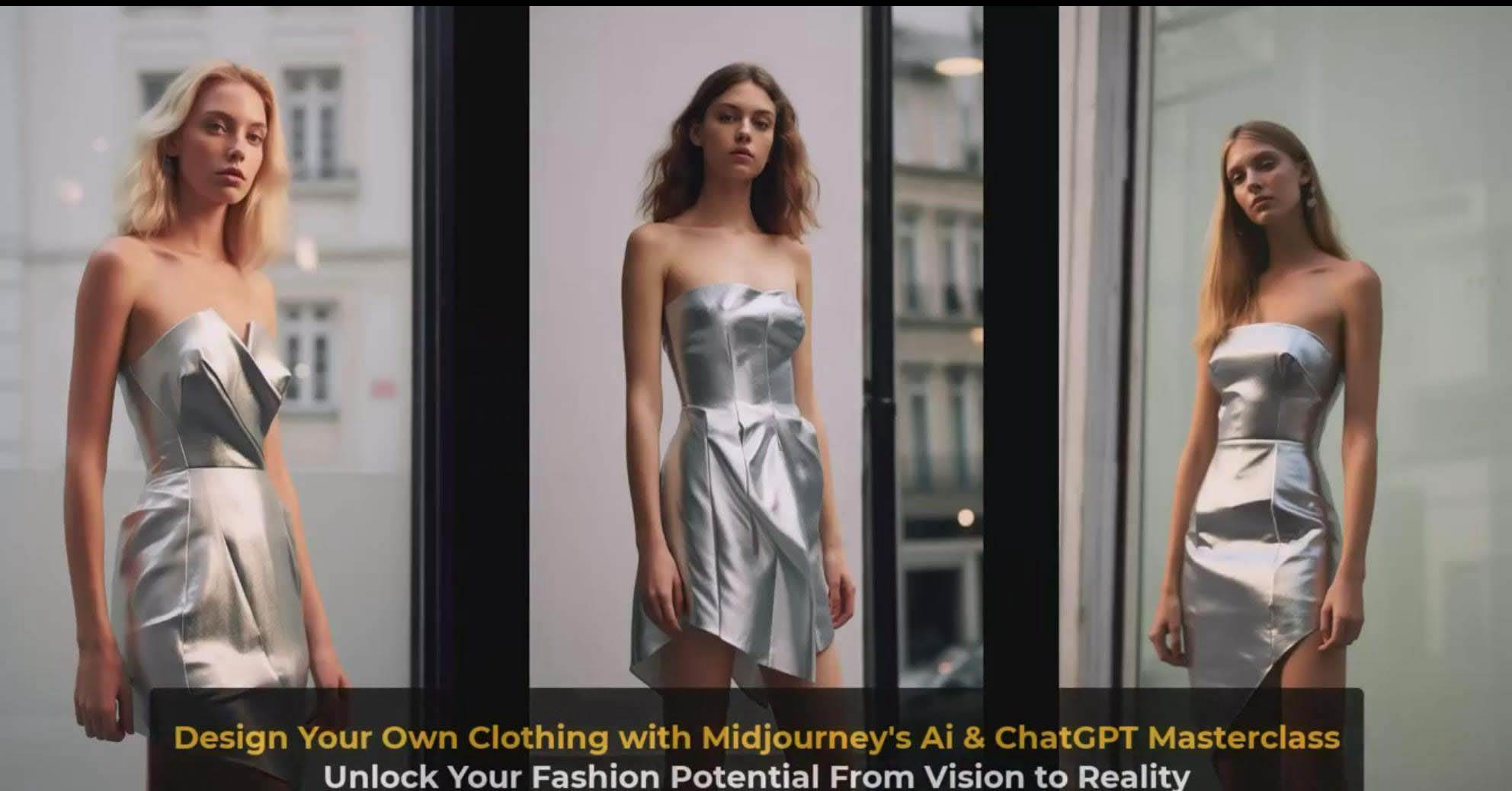 利用 Midjourneys Ai 人工智能设计自己的服装AI大师班-10节课-中英字幕插图(9)