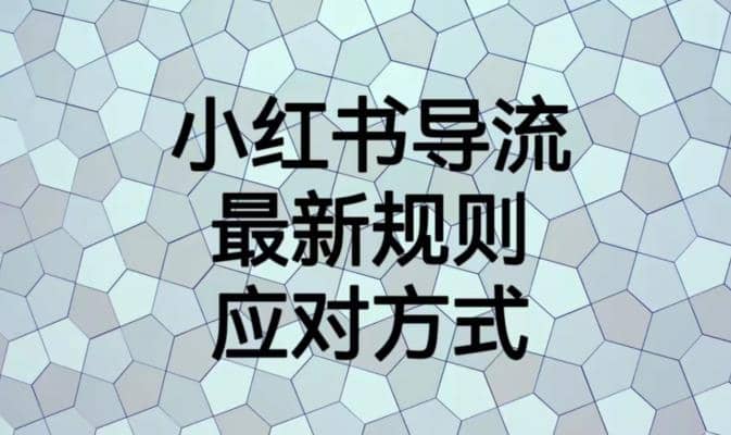 小红书导流最新规则应对方式【揭秘】-让一部分人先富起来默财创业网