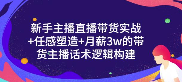新手主播直播带货实战 信任感塑造 月薪3w的带货主播话术逻辑构建-让一部分人先富起来默财创业网