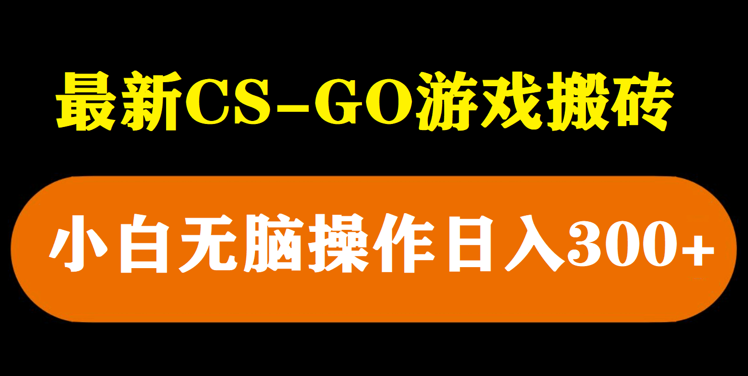 最新csgo游戏搬砖游戏，无需挂机小白无脑也能日入300-让一部分人先富起来默财创业网