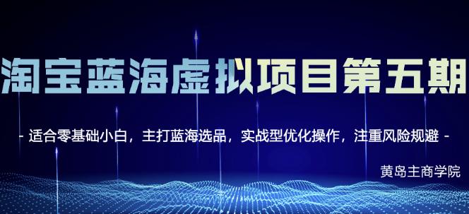 淘宝虚拟无货源3.0 4.0 5.0，适合零基础小白，主打蓝海选品，实战型优化操作-让一部分人先富起来默财创业网