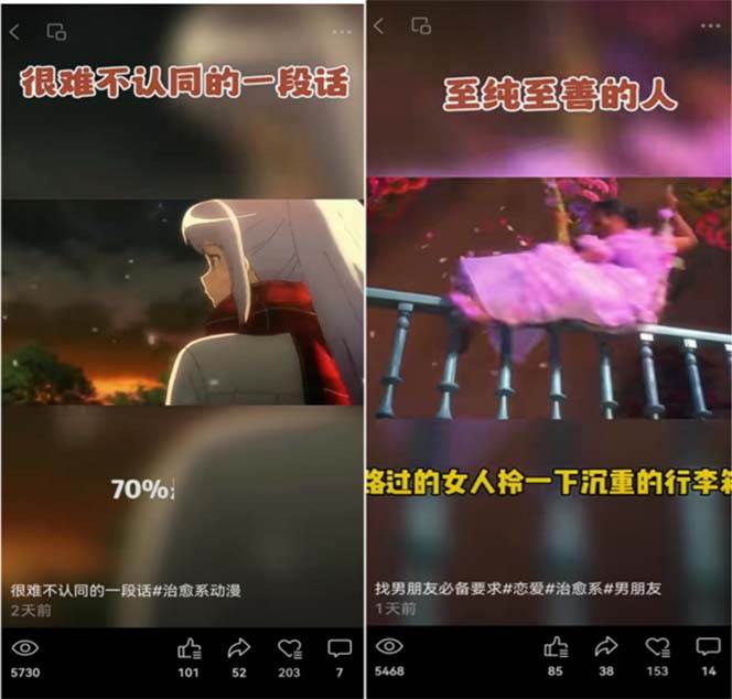 视频号情感动漫治愈变现项目分享课，一条龙玩法分享给你（教程 素材）插图(2)