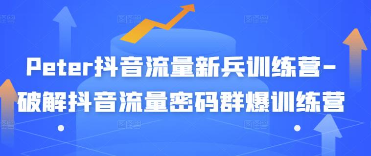 Peter抖音流量新兵训练营-破解抖音流量密码群爆训练营（新兵）-让一部分人先富起来默财创业网