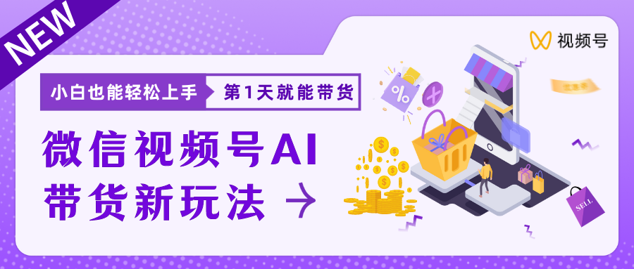 蓝海项目视频号AI带货最新教程，小白也能日入1000+-让一部分人先富起来默财创业网