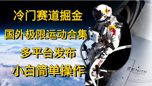 冷门赛道掘金，极限运动合集，多平台发布，小白简单操作-让一部分人先富起来默财 创业网