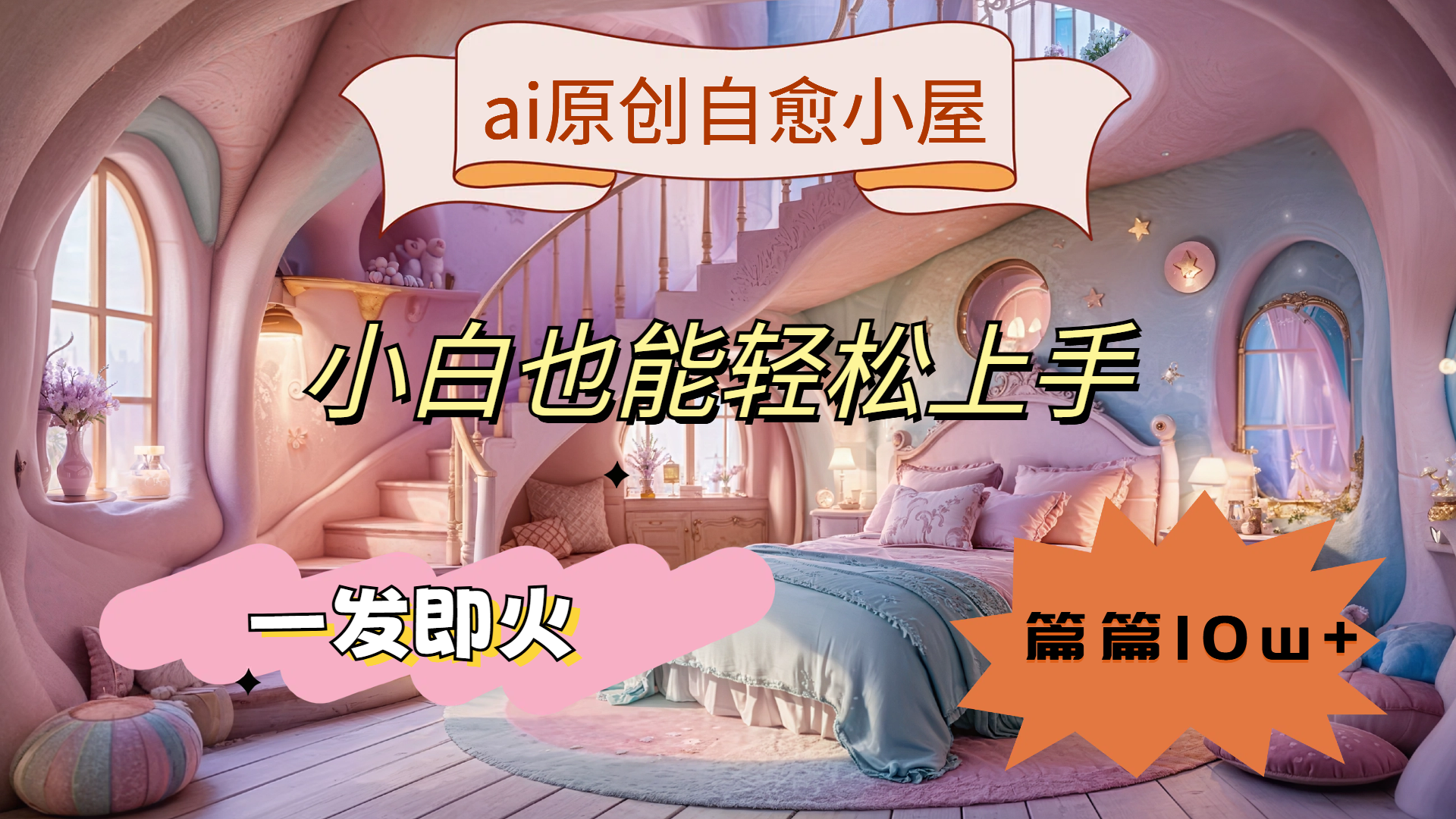图片[1]-让一部分人先富起来ai原创治愈小屋，小白也能轻松上手，一发即火，篇篇10w+-让一部分人先富起来默财 创业网