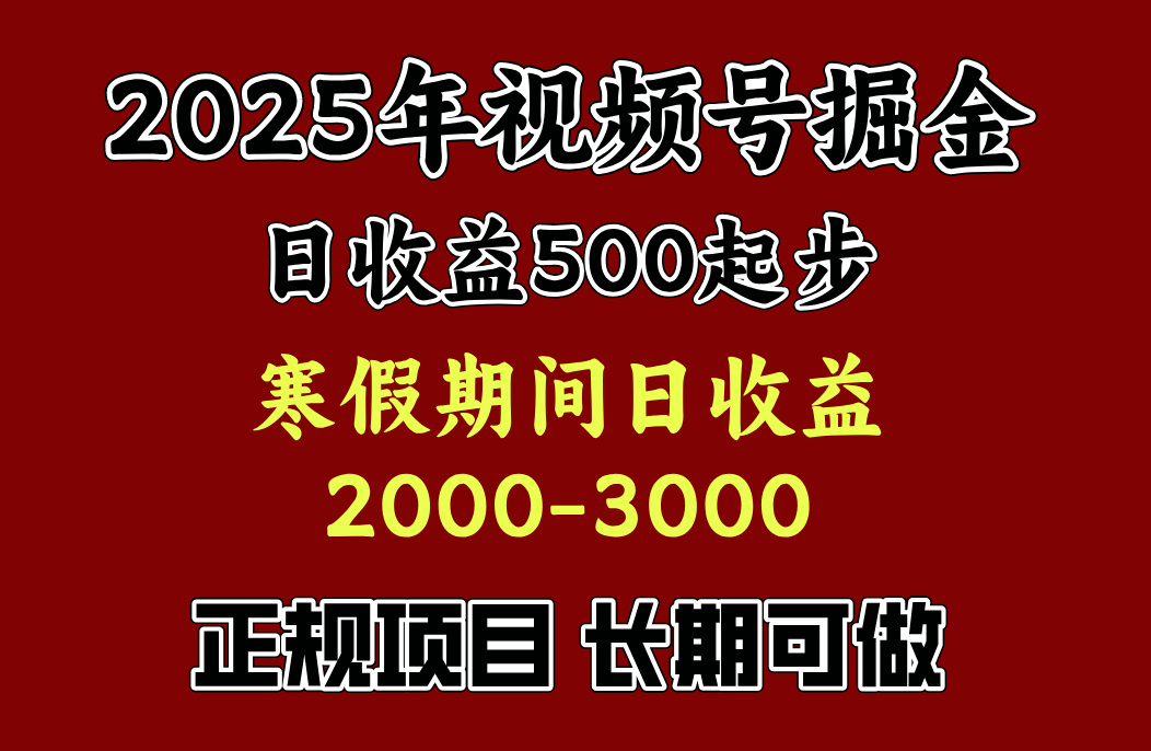 寒假期间一天收益2000+，小白一天就能上手-让一部分人先富起来默财创业网