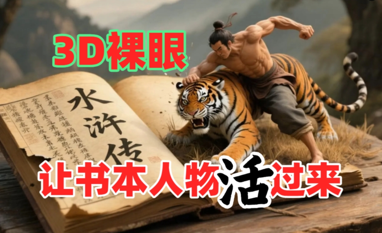 书本人物裸眼3D视频，一条视频收益过千，保姆级教程-让一部分人先富起来默财 创业网