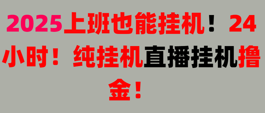 新手也能简单上手！零基础！上班也能挂机！24小时纯挂机！直播挂机撸金！-让一部分人先富起来默财 创业网