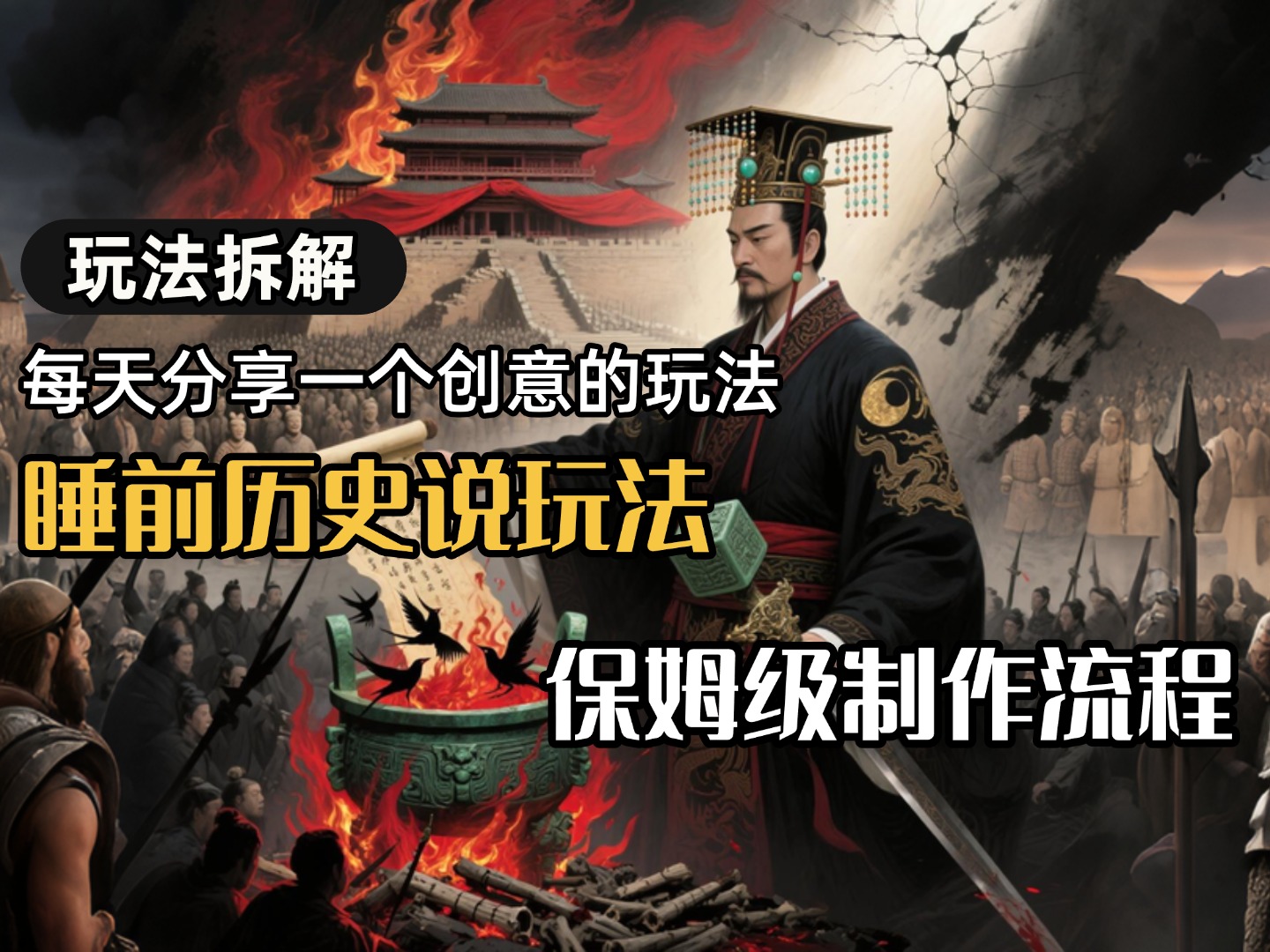 13条作品涨粉24.5万，全流程拆解睡前历史说，保姆级教程-让一部分人先富起来默财 创业网