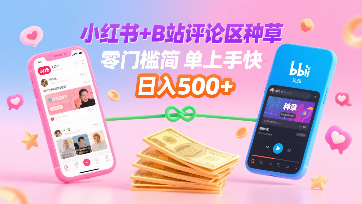 小红书+B站评论区种草，0门槛1分钟一单，只需复制粘贴，日入500+-让一部分人先富起来默财 创业网