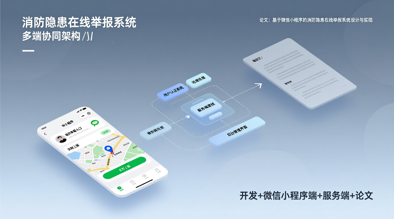 消防隐患在线举报系统开发+微信小程序端+服务端+论文-知海论文