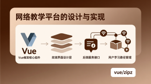 网络教学平台的设计与实现+vue-知海论文