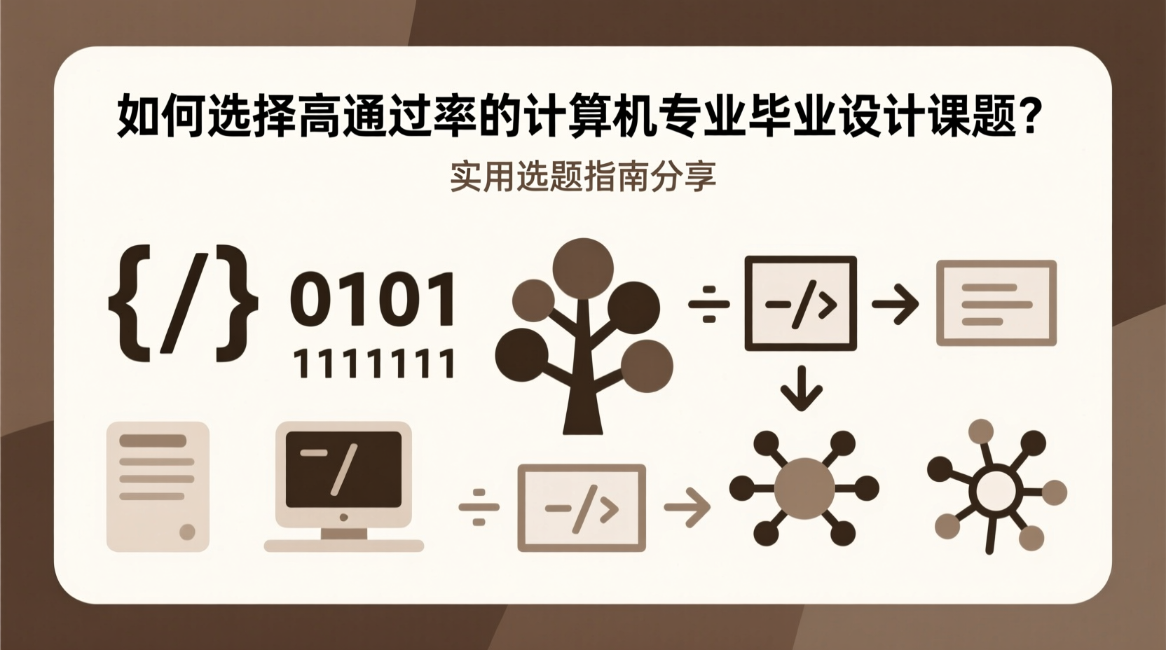 如何选择高通过率的计算机专业毕业设计课题？实用选题指南分享-计算机毕业论文范文 - 系统设计源码【亲测可运行】- 知海论文